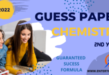 Chemistry 12 - GUESS PAPER 2022