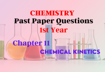 Chapter 11 - CHEMICAL KINETICS- Chemistry 1st Year