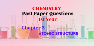 Chapter 5 - ATOMIC STRUCTURE- Chemistry 1st Year